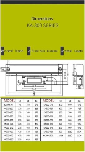 0.005 مم مدفوعة RS422 الإخراج A+ A- B+ KA-300 Sensor Sensor Sensor Linear 70mm ~ 470mm (Ka300-270mm-5U) in Saudi Arabia