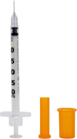 U-100 Pet Insulin Syringes & Needles, Comfortable & Accurate Dosing, Compatible w/Any U-100 Strength Insulin, 100 Count (3/10mL, 30G x 5/16in) in Kuwait