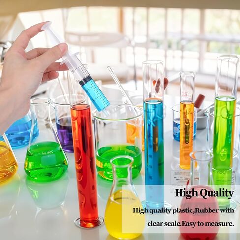 120 Pack 20 ml Syringe without Needle, Plastic Syringe with Tip Cap Syringes for Liquid, Sterile Luer Lock Syringes for Feeding Pets, Watering, Refilling, Measuring, Scientific Labs, Oil or Glue in Saudi Arabia