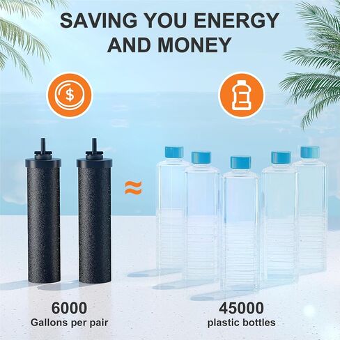 استبدال مرشح مياه Skysen لـ Berkey® BB9-2 ، متوافق مع نظام مرشح مياه Berkey® Gravity. (WFR-4) in Saudi Arabia