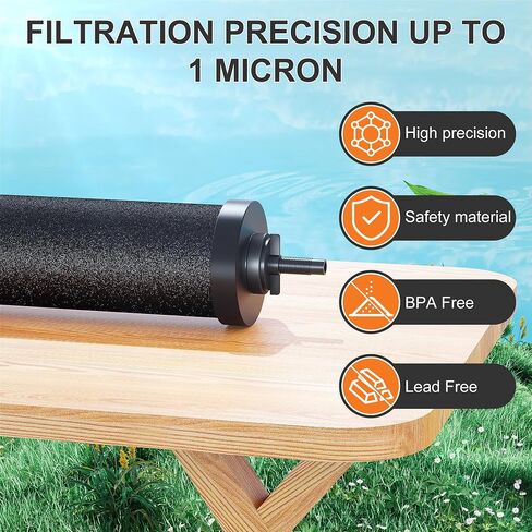 استبدال مرشح مياه Skysen لـ Berkey® BB9-2 ، متوافق مع نظام مرشح مياه Berkey® Gravity. (WFR-4) in Saudi Arabia