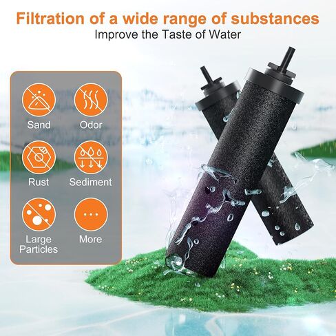 استبدال مرشح مياه Skysen لـ Berkey® BB9-2 ، متوافق مع نظام مرشح مياه Berkey® Gravity. (WFR-4) in Saudi Arabia