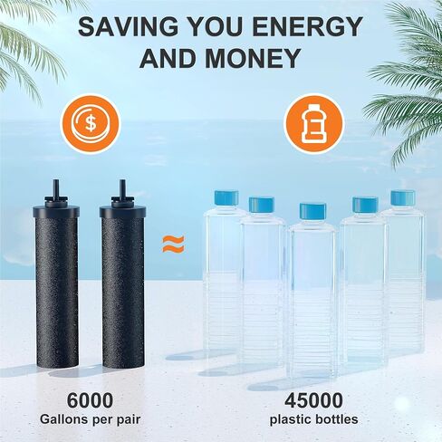 استبدال مرشح مياه Skysen لـ Berkey® BB9-2 ، متوافق مع نظام مرشح مياه Berkey® Gravity. (WFR-4) in Saudi Arabia