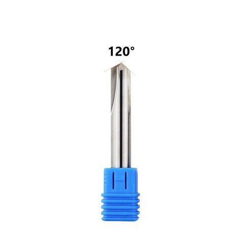 التنغستن الصلبة carbide carbide bit bit chamfer الطحن للنحاس الألومنيوم 60 90 120 درجة 1pcs (5 مم (120 درجة)) in Saudi Arabia