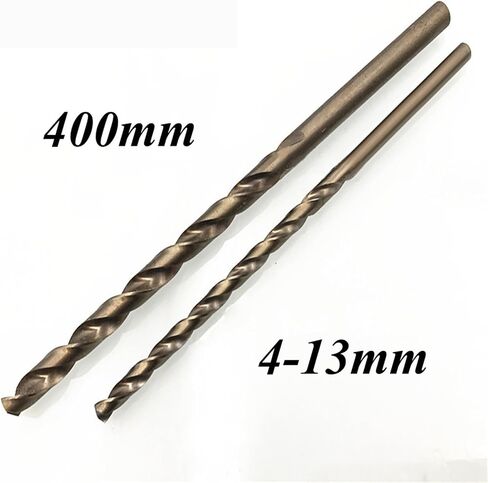 1PCS 4mm-13mmx400mm OAL HSSCO Cobalt M35 Long Twist Drill Bits for Stainless Steel Alloy Steel Cast Iron(12.5mm 1pc) in Saudi Arabia