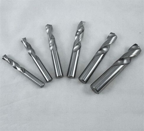 0.55mm-6.45mm Solid Carbide Drill Bits Set Spiral Flute Machine Twist Drill Bit for Hard Metal Stainless Steel 1Pcs(3.45x38mm 10pcs) in Saudi Arabia