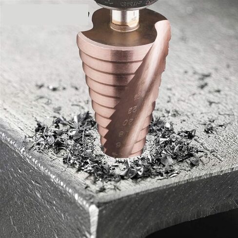 4-12mm 4-20mm 4-32mm 4-22mm 5-23mmHSS Straight Groove Step Drill Bit Coated Metal Hole Core Drilling Tools 1Pcs(Hexagon Shank 5-23) in Saudi Arabia
