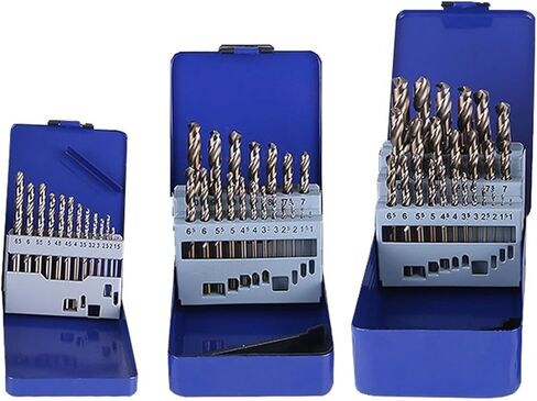 13/19/25PCS HSS M35 Cobalt Drill Bit for Metal Stainless Steel Wood Drilling Bits Set 1~13mm Power Tools Accessories(13PCS(1.5-6.5mm)) in Saudi Arabia