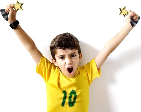 ArtCreativity Gold Plastic Star Trophies for Kids - Pack of 12 Golden Colored Trophy Set - 4.5 Inch Award Trophies for Football, Soccer, Baseball, Carnival Prize, Party Favors for Boys and Girls in Saudi Arabia