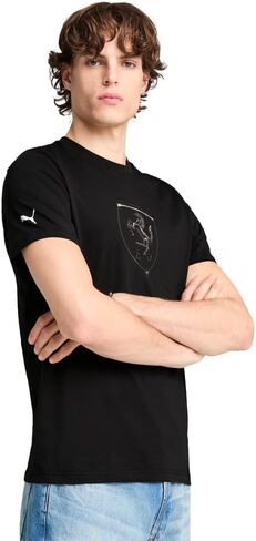 PUMA Men's Standard Scuderia Ferrari Formula 1 Graphic T-Shirt, Big Shield Tonal Black SS25, X-Large in Saudi Arabia