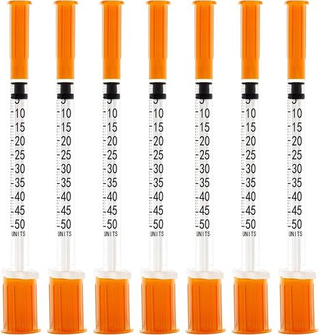 20Pack 0.5 مل/سم مكعب محاقن قابلة للتصرف مع 31G 1/4 بوصة ، إمدادات المختبرات ، ملفوفة بشكل فردي in Saudi Arabia