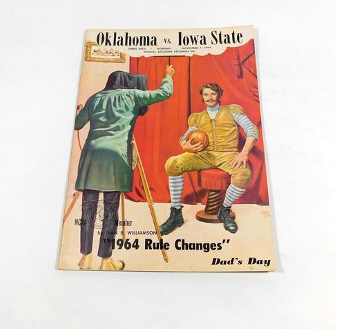 1964 Iowa State at Oklahoma College Football Program 11-7-64 - College Programs in Saudi Arabia