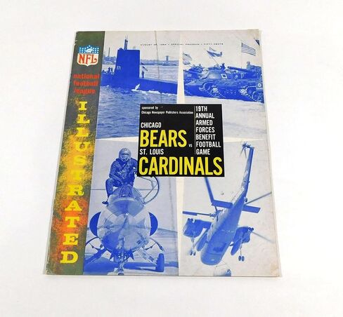 1964 St. Louis Cardinals at Chicago Bears NFL Football Program 8-28-64 - NFL Programs in Kuwait