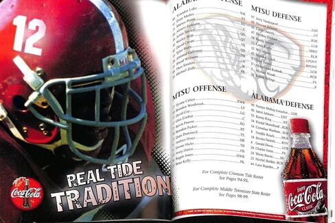 2002 Alabama Crimson Tide vs Middle Tennessee Football Program 93103 - College Programs in Saudi Arabia