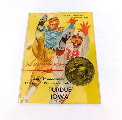 1955 Purdue at Iowa College Football Program 10-15-55 - College Programs in Saudi Arabia