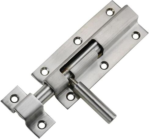 304 Stainless Steel Open Bolt Door Buckle Wooden Door Bolt Door Lock Buckle Thickened Old-Fashioned Door Latch 1Pcs(Brushed Finish R) in Kuwait