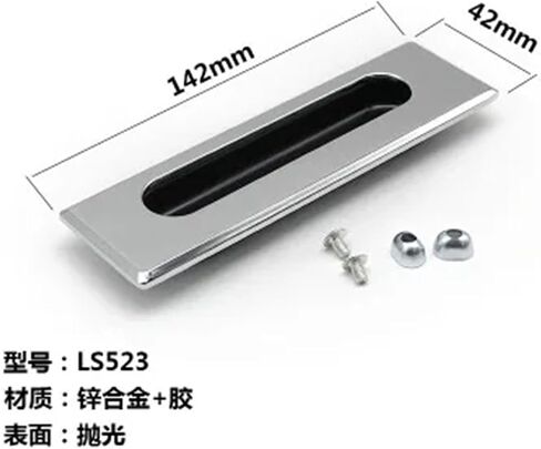Concealed Embedded Door Handle Industrial Equipment Cabinet Cabinet Kitchen Cabinet Stainless Steel Concealed Pull Handle 1Pcs(Aluminium Alloy) in Kuwait