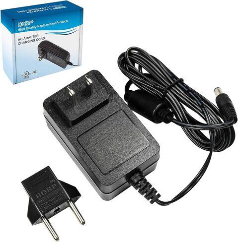HQRP AC Adapter/Power Supply Compatible with Yamaha PSR-295 / PSR295 / PSR-350 / PSR350 Keyboards Replacement [UL Listed] + Euro Plug Adapter in Saudi Arabia
