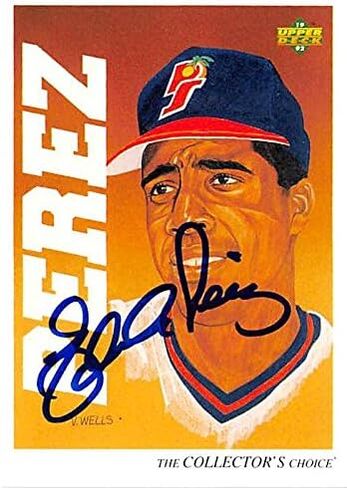 Sports Memorabilia Autograph Warehouse 366126 Eduardo Perez Autographed Baseball Card - 1992 Upper Deck Minors-24 Checklist Art in Saudi Arabia