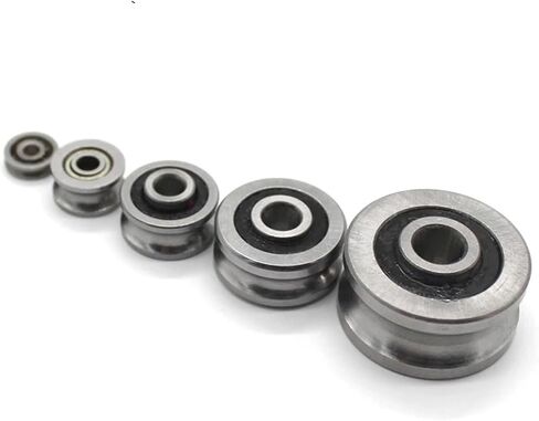 1pcs 3/4/5/6/8mm V-Shaped U-Shaped Bearing Pulley Sliding Transmission Bearing Ball Bearing(3mm-V) in Saudi Arabia