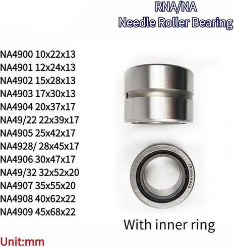 1PCS Solid Ferrule Needle Roller Bearing NA/RNA Series Bearings NA4900 4901 4902 4903 4904(NA4904) in Saudi Arabia