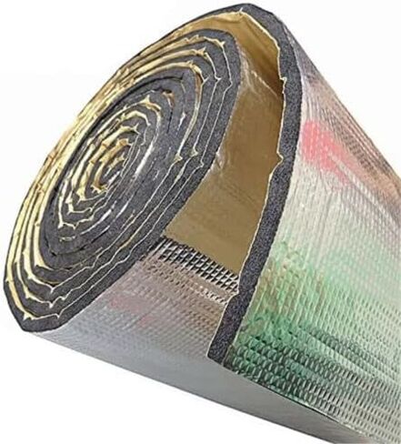 20 Ft Silver Self-Adhesive Reflective Foam Heat Wrap Shield Barrier Tape 6" in Saudi Arabia