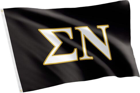 Desert Cactus Sigma Nu Fraternity Flag - Lanner اليونانية ، 3 × 5 أقدام كبيرة - للديكور والأحداث وعرض Sig Nu Pride (رسالة) in Saudi Arabia