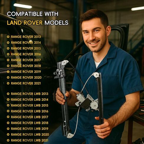 Front Passenger Right Side Window Regulator with Electric Motor Compatible with Range Rover and Range Rover LWB 2013 to 2021 L405 Replacement LR153949 LR078163 in Saudi Arabia