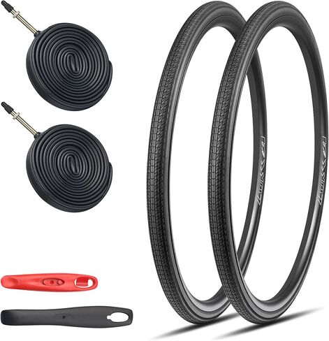 2 عبوة 700x28/32/35C مجموعة إطارات الدراجات على الطريق ، إطارات قابلة للطي مع Presta Valve FV48 أنابيب وإطارات داخلية ، مناسبة للدراجات على الطرق 、 دراجات المدينة 、 جولة دراجة الدراجة للدراجات in Kuwait