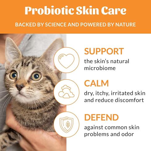 SKOUT'S HONOR: Cat Probiotic Shampoo + Conditioner for a Healthier Skin and Coat - Honeysuckle, 16 oz. in Kuwait