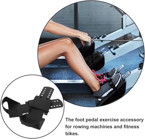 1PAIR DELWING MACHENT DEDALS FOOT DEDALS NONSLIP Fitness Equipment for Workout Gym Sports ، أجزاء آلة التجديف ، ملحقات التمرين المنزلي in Kuwait