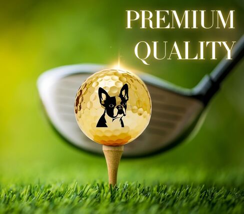 Boston Terrier Golf Gifts for Boston Terrier Lovers, Boston Terrier Gifts for Men/Women, Golf Balls Set, Perfect Boston Terrier Idea for Male/Female on Birthday, Christmas - Gold in Saudi Arabia