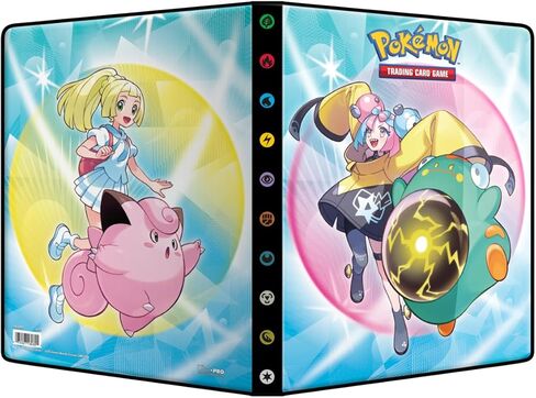 Ultra Pro - Scarlet and Violet [SV9] 9 -Pocket Portfolio لـ Pokémon | محفظة بطاقات التداول وألبوم Binder Card Card Pinder الذي يحمي ما يصل إلى 126 بطاقة محملة أو 252 بطاقة مزدوجة التحميل in Saudi Arabia