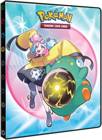 Ultra Pro - Scarlet and Violet [SV9] 9 -Pocket Portfolio لـ Pokémon | محفظة بطاقات التداول وألبوم Binder Card Card Pinder الذي يحمي ما يصل إلى 126 بطاقة محملة أو 252 بطاقة مزدوجة التحميل in Saudi Arabia