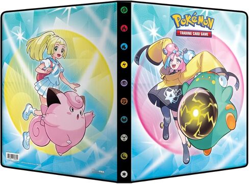 Ultra Pro - Scarlet and Violet [SV9] 9 -Pocket Portfolio لـ Pokémon | محفظة بطاقات التداول وألبوم Binder Card Card Pinder الذي يحمي ما يصل إلى 126 بطاقة محملة أو 252 بطاقة مزدوجة التحميل in Saudi Arabia