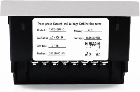 Three Phase Voltage Current and Frequency LED Digital Meter (L-L) (L-N) with Transformer 3Pcs(Meter with 100A CT) in Saudi Arabia