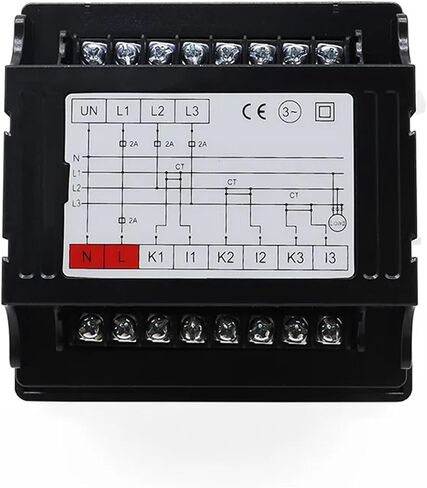 Three Phase Voltage Current and Frequency LED Digital Meter (L-L) (L-N) with Transformer 3Pcs(Meter with 100A CT) in Saudi Arabia