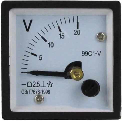 99C1-V DC Meter 5V 10V 20V 30V 50V 100V 250V Voltmeter 48 * 48mm 1PCS (50V) in Saudi Arabia