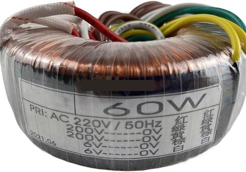 1pcs 60W 60VA Input 220V Output 200V 6V Power Amplifier Power Ring Transformer in Saudi Arabia