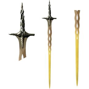 حلقة Elden المصنوعة يدويًا Sacred Relic Sword نسخة طبق الأصل - 44.5 بوصة من الفولاذ المقاوم للصدأ عالية الكربون - سلاح Cosplay الخيالي ، ديكور RPG ، هدية لعشاق السيف in Kuwait