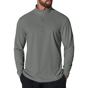 Coofandy Mens Quarter Zip Pullover Upf 50+ Long Sleeve Sun Protects Tirts Golf Fishing Thirts Thirts Therts Rash Guard in Kuwait