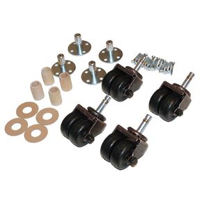 Upright Piano Wheels Casters - Set of 4 - Dual Rubber Wheels in Saudi Arabia