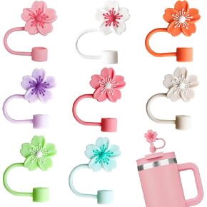 تغطي القش غطاء مناسب لكأس ستانلي ، قبعات سليكون قش سليكون 8pcs متوافقة مع stanley 30 و 40 أوقية من البهلوان ، أغطية قش شرب 10 مم مناسبة لإكسسوارات كوب ستانلي in Kuwait