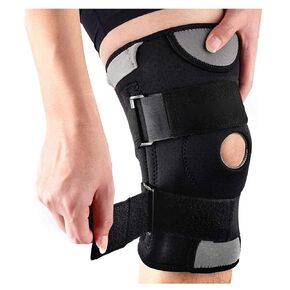 Neoprene Elastic Opening Adjustable Basketball Kneepad Knee Protector Support Pad Brace(L) in Saudi Arabia