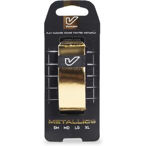 Gruv Gear Fretwraps Guitar String Dampener for Bass و Electric و Acoustic & Extended Range Guitars في الاستوديو والممارسة المباشرة - الرنين للتنصت والتسجيل - Metallics - Gold - Pack 1 in Kuwait