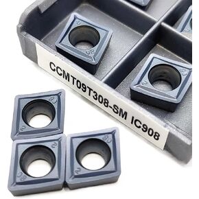 أداة الدوران ، أداة الدوران الداخلية Carbide 10pcs CCMT09T308 SM IC907 IC908 Carbide Internal Transe Tool Metal Metal Tool Tool (الحجم: CCMT09T308 SM IC908) in Kuwait