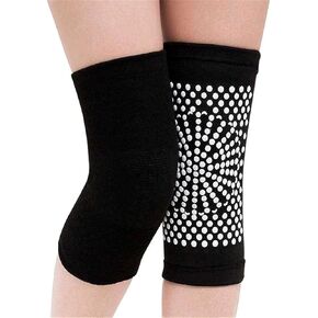2PCS Self Heating Support Knee Pad Knee Brace Warm Injury Recovery Belt Knee Leg Warmer(Gray,Medium) in Saudi Arabia