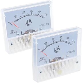 85C1 Ammeter Dc Analog Current Meter Panel Mechanical Pointer Type 50UA 100UA 200UA 300UA 400UA 500UA 1Pcs(100UA) in Saudi Arabia