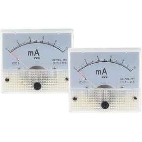85C1-mA DC Amp Meters Analog Meter Panel Measuring Range 1mA 2mA 10mA 20mA 50mA 100mA 1Pcs(50MA) in Saudi Arabia