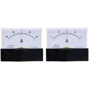 44C2 DC /75mv Amperemeter Gauge Analog Panel AMP 50A -0-3A 5A 10A 20A 30A 100A 200A 300A 500A 1Pcs(15A - 0-15A) in Saudi Arabia